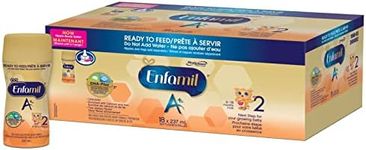 Enfamil Enfamil A+ 2 Baby Formula, ready to feed bottles, Nipple-Ready, 237 ml (Pack of 18)