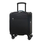 Verage Underseat Carry On Luggage with Spinner Wheels, Black, Basic Underseat, Underseat Luggage With Spinner Wheels