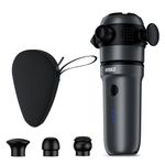 HYAKO R1 Mini Handheld Therapy Massager - Travel Deep Tissue Vibration Massage Gun Designed for Smaller Joints,Muscle Origins,Fascia Release & Neck & Back | Pocket-Sized for Home,Office & Him and Her