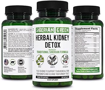 Siberian Green Herbal Kidney Detox 60 Capsules – Cranberry Birch Juniper Traditional Siberian Formula