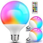 JandCase G25 Globe Light Bulb Color