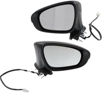 Supagat Side Mirror Left Driver and Right Passenger Power Manual Folding Paintable Heated Pair Door for Lexus for IS350 2014-2020