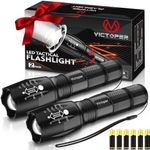 Victoper LED Flashlight 2 Pack, Bri