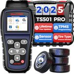 Autel MaxiTPMS TS501 PRO TPMS Programming Tool, 2025 New TPMS Relearn Tool Same as TS508 TS601, Upgrade of TS501 TS408S, Relearn Activate All Sensors, Program MX-Sensor, Reset TPMS, Lifetime Updates