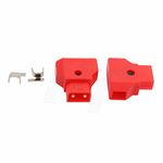 HangTon PowerTap D-tap P-tap Male Female Connector Power Plug for Photography Cable Assembly V-Lock Gold Mount Battery (2pcs, red)