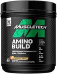 MuscleTech BCAAs Amino Acids Supplement, Amino Build BCAA Powder, Intra Workout Essential Amino Acids EAA Powder, Performance-Enhancing BCAA Formula, Tropical Twist (25 Servings)