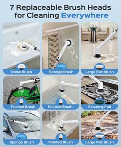 Electric Spin Scrubber – Waterproof Cordless Cleaning Brush