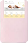 Evolur Rest EZ 2 in 1 Mini Crib Mattress, JPMA and Greenguard Gold Certified, Crafted from Recycled Sustainable Materials, Pink