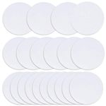 Sublimation Blanks Drink Coasters,20 Pcs 3.5 Inch MDF White Round Coasters for Crafts Painting Heat Transfer