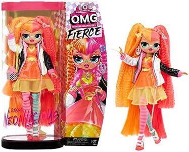 L.O.L. SURPRISE! OMG Fierce Neonlicious Fashion Doll with 15 Surprises Including Outfits and Accessories for Fashion Toy, Girls Ages 3 and up, 29cm Doll, Collector