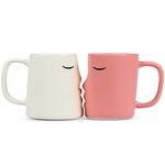 Occasionals Kissing Couple Mug Set, Wedding Gifts for Couples 2024, Engagement Gifts, Valentines Day, Cute Matching Couple Coffee Cups Bride and Groom Husband and Wife, His and Hers, Mr and Mrs Gifts