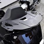 PANICAL Chrome Black Rear Trunk Luggage Rack Shelf for Honda Gold Wing GL1800 2021 2022 Motorcycle Aluminum Alloy Rubber Pads