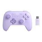 8Bitdo Ultimate 2C Wireless Controller for Windows PC and Android, with 1000Hz Polling Rate, Hall Effect Joysticks and Hall Triggers, and Remappable L4/R4 Bumpers (Purple)