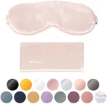 Blissy Silk Sleep Mask - Silk Eye Sleeping Mask for Women & Men for Total Blackout - 100% Pure Mulberry Silk, 22 Momme 6a Fibers - Blindfold Silk Sleep Mask Side Sleeper Eye Cover (Pink)