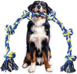 GASAPET EXTRA Dog Rope Toy for Large Dogs - 42In 108cm 6-Knots Indestructible Dog Rope Toy for Aggressive Chewers, Heavy Duty Dog Chew Toys, Tug of War Toy, Durable Dog Toys for Medium Large Breeds