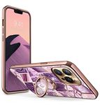 i-Blason Thermoplastic Polyurethane Cosmo Snap Case Designed For Iphone 13 Pro (6.1 Inch), Slim With Built-In 360° Rotatable Ring Holder Kickstand Supports Car Mount (Ameth)