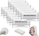 2024 New Type Waterproof Sealant Mastic, Waterproof Repair Sealing Clay, Quick Wall Mending Mud for Drain Connection, for Holes and Gaps Wall Filler (White, 12 PCS)