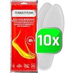 TerraTherm Insole Foot Warmers - 10 Pairs M, Heated Insoles for shoes of all kind, Foot Warmer Insoles, 100% natural warmth, Heat Pads for shoes, Warm Insoles for 8 hours of warm feet