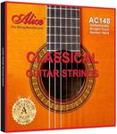 Classical Guitar Strings, Alice Classical Guitar Strings Nylon Core Strings Hard Tension with Anti-Rust Coating (AC148-H, 029-044)