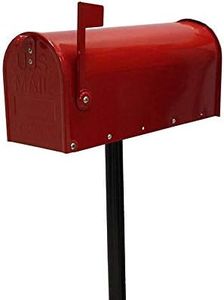 Cassetta della posta Americana topolino con supporto palo metallico cassetta postale topolino buca delle lettere US mail casella postale stile americano completa di supporto