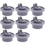 Ultra Durable 165314 Dishwasher Lower Rack Wheel Replacement Part by Blue Stars - Exact Fit for Bosch & Kenmore Dishwashers - Replaces 00420198 420198 - PACK OF 8