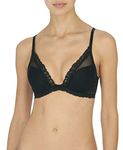 Natori Women's Feathers Luxe Contour Underwire Bra (Black, 34DDD)