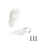 Replacement Glasses Nose Pads For Prada Eyeglasses Glasses Nose Pads Anti Slip Silicone Nose Pads (Gold)