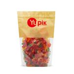 Yupik Mini Gummy Worms, 1 kg, Gluten-Free, Dual-Colored, Fruity Flavors, Soft & Chewy, 2" Gummies, Fun Treat, Sweet Candy, Delicious Snack, Ideal for Gifting, Holidays & Baking