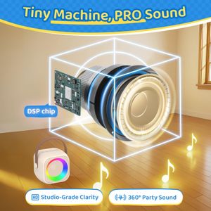 Jeefu Karaoke Machine with 2 Wireless Microphones – Portable Speaker