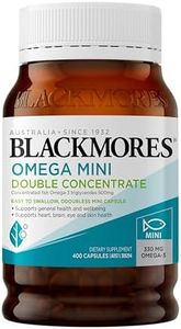 Blackmores Omega Mini Double Concentrate | Support the Health of Your Heart, Eyes, & Brain | 400 Capsules