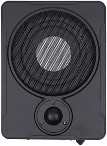 Caisson Basse Voiture,Caisson Basses Actif Voiture Compact 600W 8 Pouces avec Jeu Câbles,Excellente Performance Basse Fréquence, Sortie Musique Pure et Effets Sonores