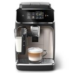 PHILIPS 2300 Series Fully Automatic Espresso Machine - 4 Beverages, Modern color touch screen display, LatteGo milk system, SilentBrew, 100% Ceramic Grinder, AquaClean Filter, Matte Black (EP2336/40)