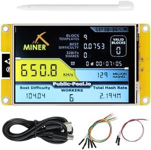 FREENOVE Bitcoin Miner NMMiner NerdMiner, ESP32 CYD 4.0 Inch Touch Display, 320x480 Pixel TN TFT LCD Screen ST7796 Driver, Dual-core 32-bit 240 MHz Microcontroller WiFi+BT, C Code LVGL Tutorial