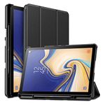 Wincal 10.5 Inch Tablet Case, Shockproof Tablet Cover for Samsung Galaxy Tab S4, Leather Case with Pen Slot Automatic Wake Up/Sleep
