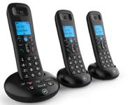 BT 3570 Cordless Landline House Phone with Nuisance Call Blocker, Digital Answer Machine, Trio Handset Pack
