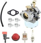 ANTO 632334A Carburetor for Tecumseh 632334 HM70 HM80 HMSK80 HMSK90 John Deere AM108405 Toro 824 824XL 828 Snow Blower Thrower with Installation Accessories