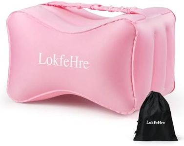 LOKFEHRE Wedge Pillow for Sleeping - Inflatable Leg Elevation Pillow for Swelling,Circulation,Leg & Back Pain Relief,Leg Support Polyvinyl Chloride Pillow for After Aurgery,Hip,Foot,Ankle Recovery