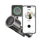 Bold - Elite Smart Lock Cylinder SX33 with Bold Connect - Silver - Intelligent Door Lock without Key - Bluetooth & WiFi - Easy Installation - App Control