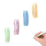 CCLKHY Pencil Grips, 4 Pack Writing Aid Grip Pencil Grip, Pencil Holder, Silicone Pencil Grips Handwriting Tool for Children, Students