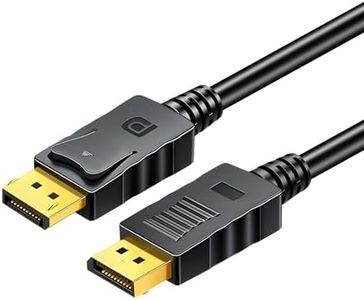 SkyeySnail 4K DisplayPort to DisplayPort Cable, Computer Monitor Cable 6ft, 4K@60Hz, 2K@144Hz, Display Port, Male to Male, DP to DP. for Laptop PC Monitor TV Projector