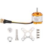 Vbestlife RC Car Motor, Professional Heat Resistance A2212 Outrunner Brushless Motor High Power Motor Parts for Fixed Wing Airplane, Quadcopter (2450KV)