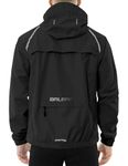 baleaf Rain Jacket Men Waterproof Impermeable Homme Windbreaker Running Cycling Golf Hiking Gear Hood Lightweight Reflective Packable Black 2XL