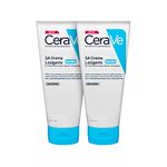 CeraVe SA Urea Smoothing Moisturising Cream for Dry, Rough and Uneven Skin with Urea, Salicylic Acid, Hyaluronic and 3 Essential Ceramides, 2 x 177 ml