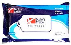 Agaram Doctor's Choice Wet Wipes | Soft Bed Bath Wipes | 10 Large Wipes/Pack (32 x 32 cm) | Alcohol-free & Clinically Safe | Pack of 24 (240 wipes)