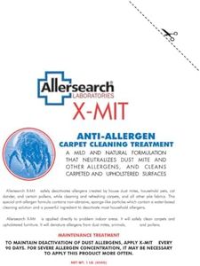 Allersearch X-Mit Anti-Allergen Carpet Cleaning Powder