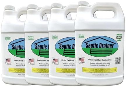 The Original Septic Drainer - Septic Drain Field Repair - New Formula - 4 Gallons of Septic Drain Field Treatment | Repair Leach Fields | Soil Conditioner | Non-Toxic