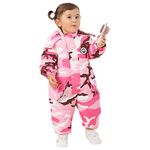 DEARBB Toddler Snowsuit Hooded Romper Jumpsuit Baby Boy Girl Winter Clothes Outwear Outfit Warm One Piece Suits Camo Pink 3T