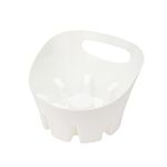 JS Jackson Supplies Universal White Plastic Drip Tray for Toilet Plunger