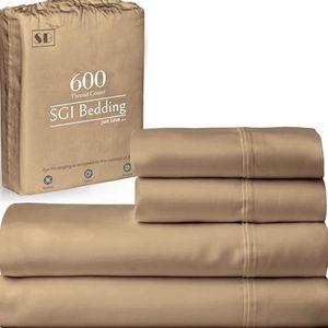 SGI Bedding 600 Thread Count Egyptian Cotton Sheets RV Short Queen