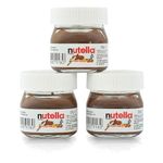 Ferrero Nutellas Small Mini Design Jar Nut Nougat Cream, Chocolate Spread Each 25g (Pack Of 3)